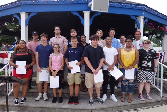 Scholarship recipients at Gloucester Township Day